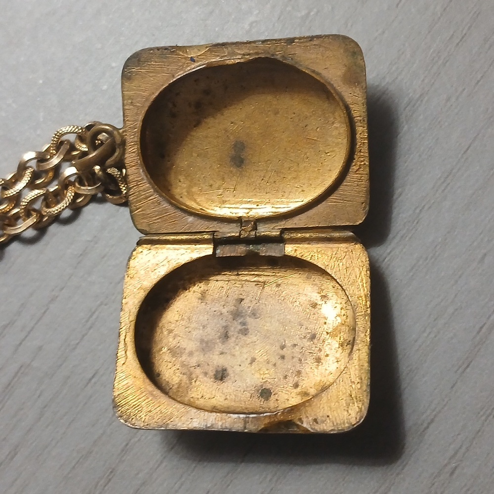 Vintage Gold and Multicolor Pendant Necklace Double Photo.. - Picture 5 of 10